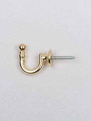 Laikiklis užuolaidai "MINI KABLYS" blizg. aukso sp. 2vnt.