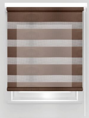 Ritinine-uzuolaida-DIENA-NAKTIS-tams.-rudos-sp.-ZPF-19 Ritininė užuolaida ruda sp. Ø25mm, 60x160 cm, 1 vnt. ZPF-16 Poliesteris