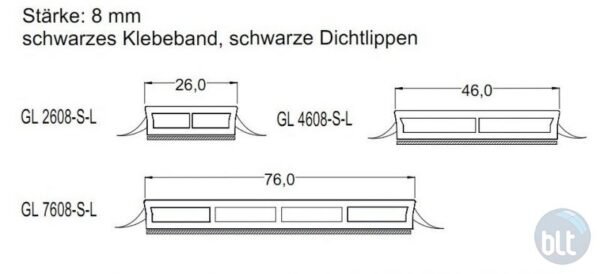 Klijuojami skirtukai "šprosai" 5m.